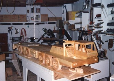 A look inside Perry's workshop.