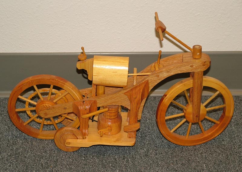 Wooden Daimler-Benz “Bonecrusher” Motorcycle