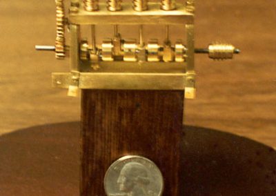 An inline 4-cylinder engine built by Scotty.