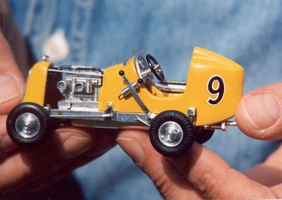 Another look at the yellow #9 race car.