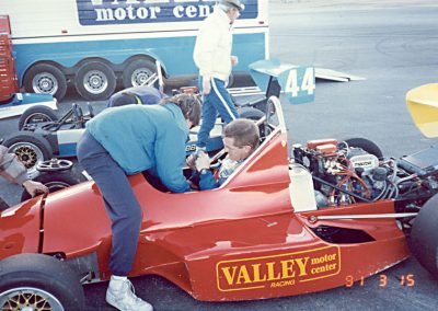 Scotty testing out some Mazda race cars.