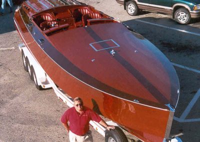 An overhead look at the Miss Packard.
