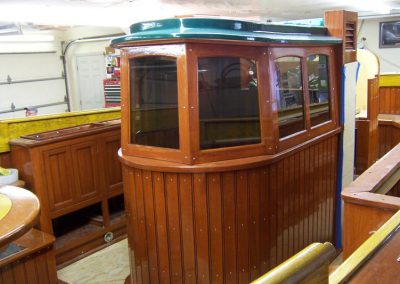 The cabin is improved on the Rachel H.