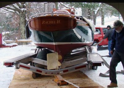 Another look at the Rachel H. on it's trailer.