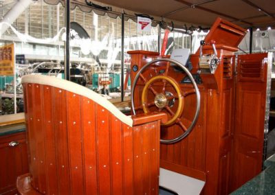 The finished interior of the Rachel H.
