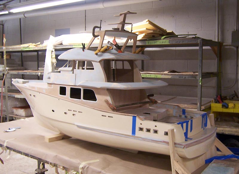 Crosswinds II Model Fred's 1/12 scale model of the yacht, Crosswinds II.
