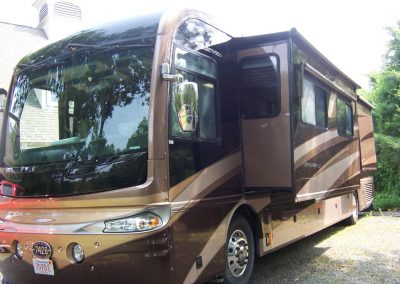 Fred's full-size Fleetwood motorhome.