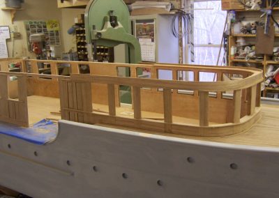 The Olympus hull after priming.