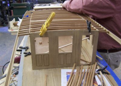 Fred working on the Olympus cabin.