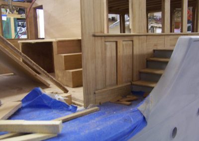 A close-up of the Oympus under construction.