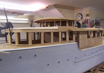 A side view of the Olympus progress.