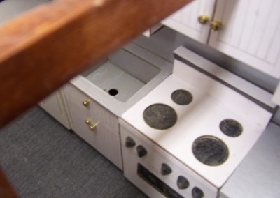 Details from the furnished Olympus galley.