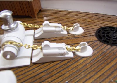This photo shows the anchor winch.