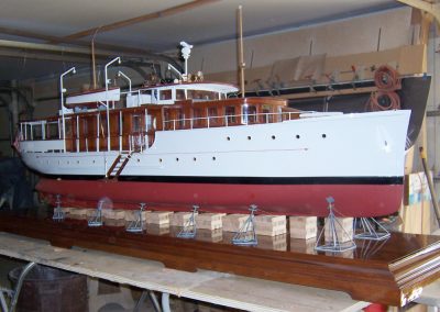 A side view of the nearly finished Olympus.