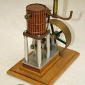 Another look at the barrel-topped vertical steam engine.