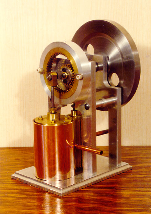 Vertical Steam Engine With Hypocycloidal Planetary Drive