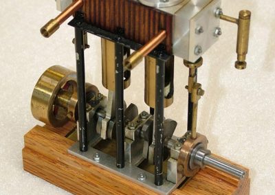 Another look at the two-cylinder marine engine.