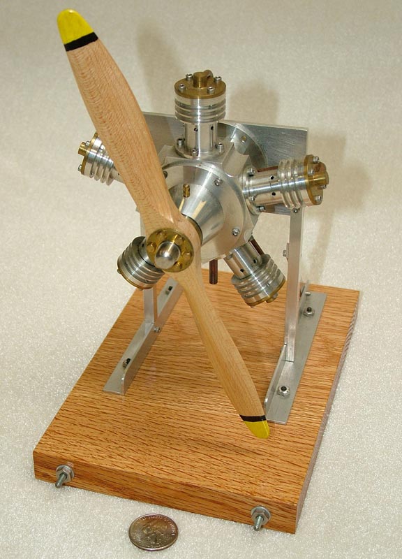 Radial Steam Engine A 5-cylinder radial steam engine built by Rudy.