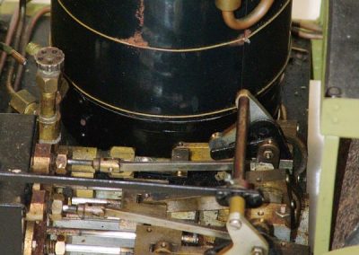 A close-up look at the Copperhead steam roller.