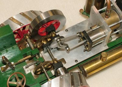 A closer look at the Stirling engine-powered tractor.