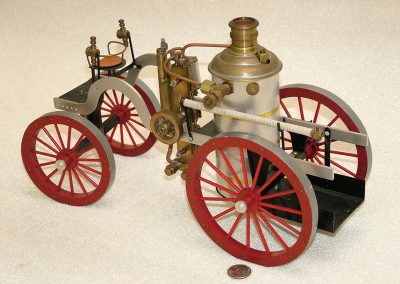 Another look at the horse-drawn fire pump.