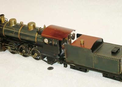 A rear view of the Prairie locomotive.