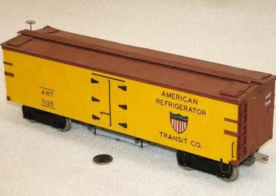 A scratch-built rail car.