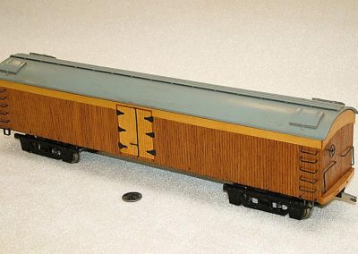 Another covered rail car.