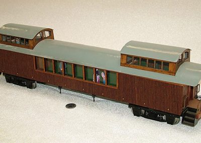 A scratch-built observation car.