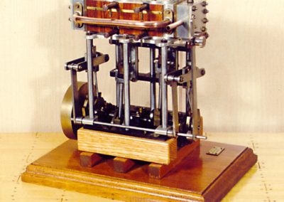 A complex marine steam engine made by Rudy.