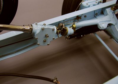 Progress on the steering column.