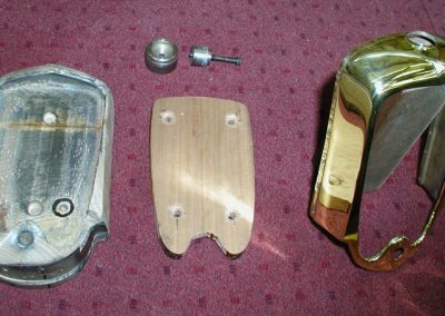 The radiator shell and some tools.
