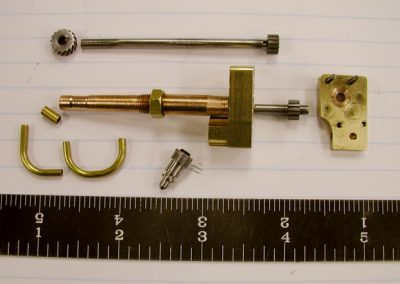 The oil pump components.