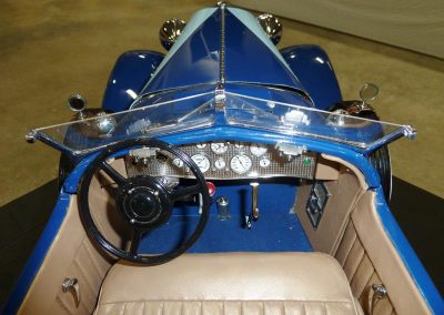 A look at the finished dash of the Duesenberg.