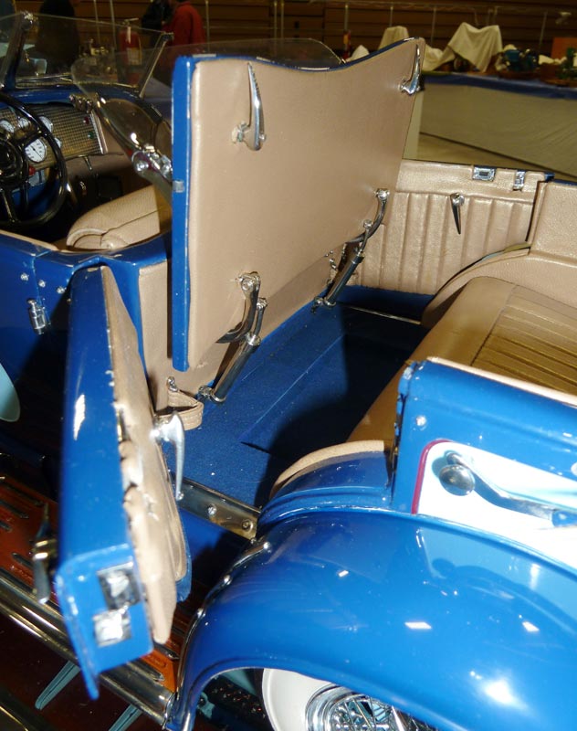 Finished Duesenberg Interior A closer look at the interior details of the finished Duesenberg.