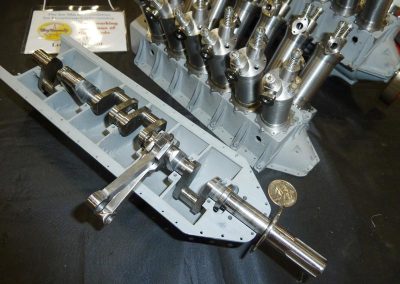 Early progress on Lou's Liberty V-12 engine.