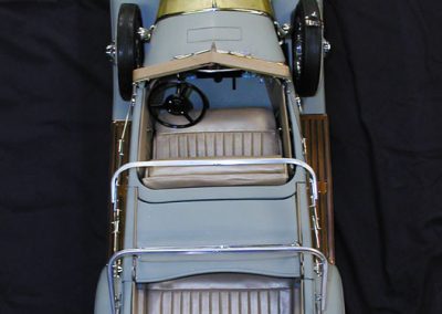 An overhead view of the Duesenberg.