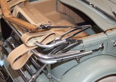 A look at the rear end of the Duesenberg.