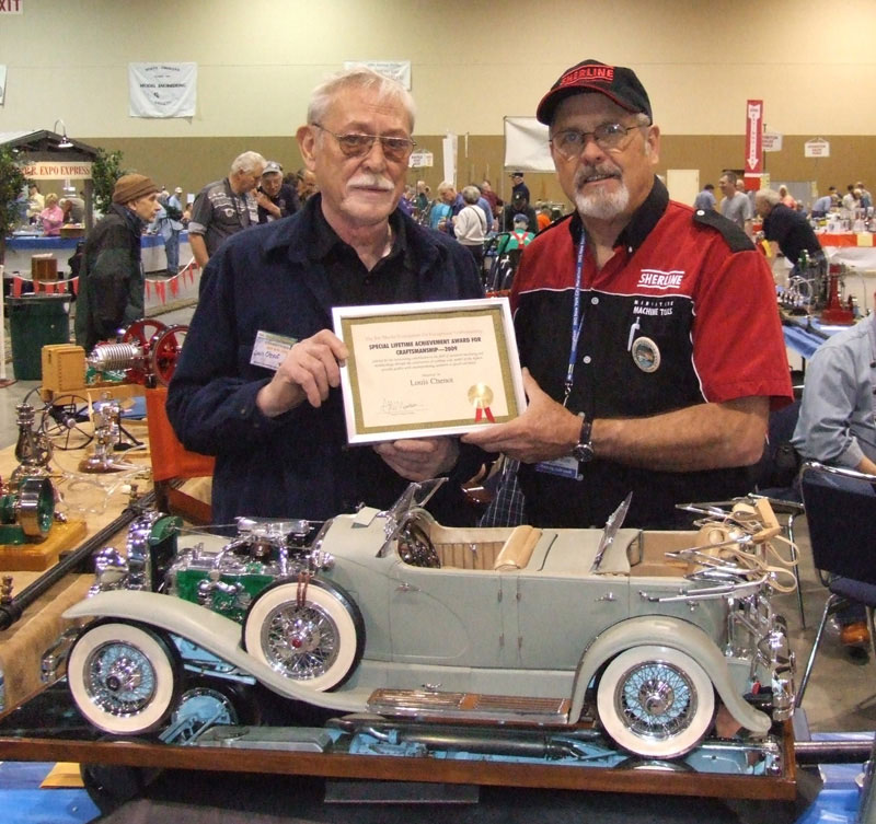 Lou Receiving His Lifetime Achievement Award Lou Chenot accepting his Lifetime Achievement Award from The Joe Martin Foundation’s Craig Libuse.