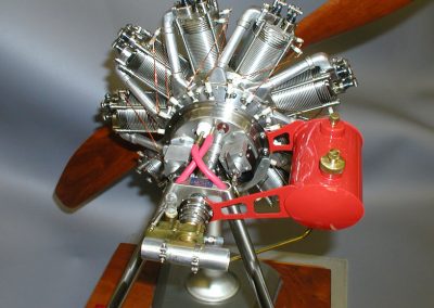 Lou's scale model Bentley rotary engine.