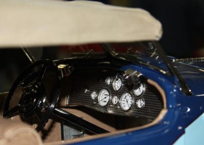 A look at the finished dash of the Duesenberg.