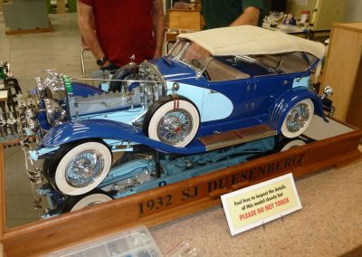 the Duesenberg on display.