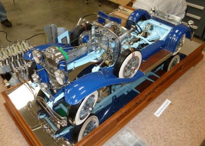 The Duesenberg on display at the Craftsmanship Museum.