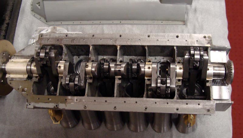 Liberty V-12 Engine A peek inside one of Lou's Liberty V-12 engines.