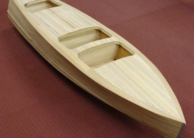 Early construction on the Gar Wood hull.