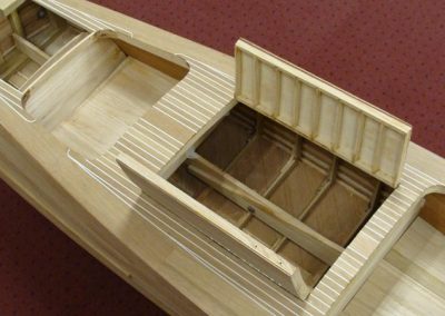 More progress on the scale Gar wood boat.