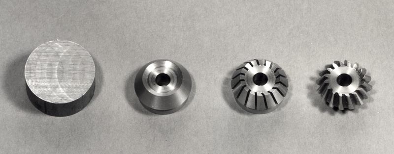 Machining the Skew Bevel Pinion Machining the skew bevel pinion.