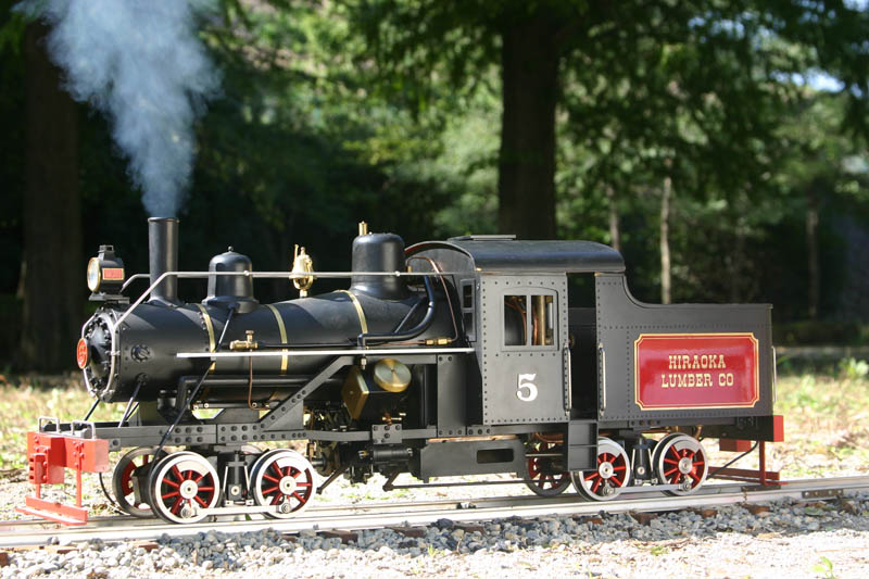 Scale Heisler Locomotive Kozo’s 1/16 scale Heisler geared locomotive.