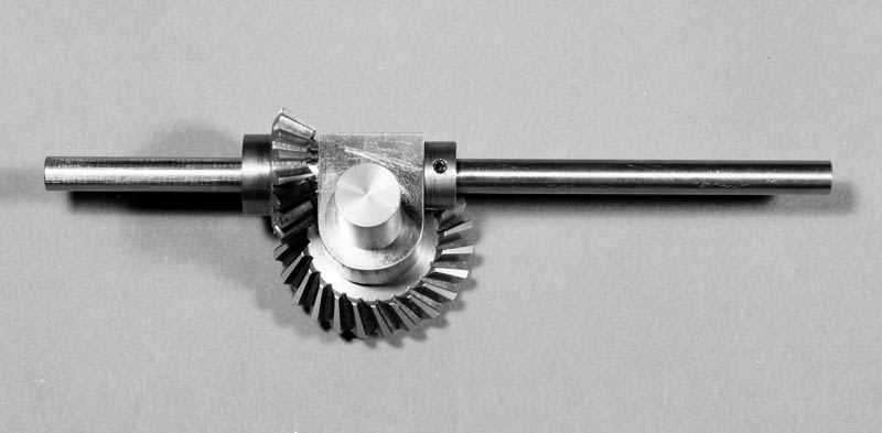 Skew Bevel Gears A pair of assembled skew bevel gears.