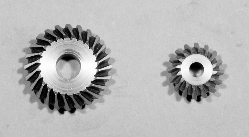 Skew Bevel Gear and Pinion A skew bevel gear and pinion.